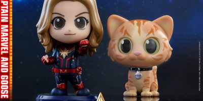 Hot Toys - Captain Marvel - Captain Marvel and Goose Cosbaby Bobble-head Collectible Set (S)_PR2