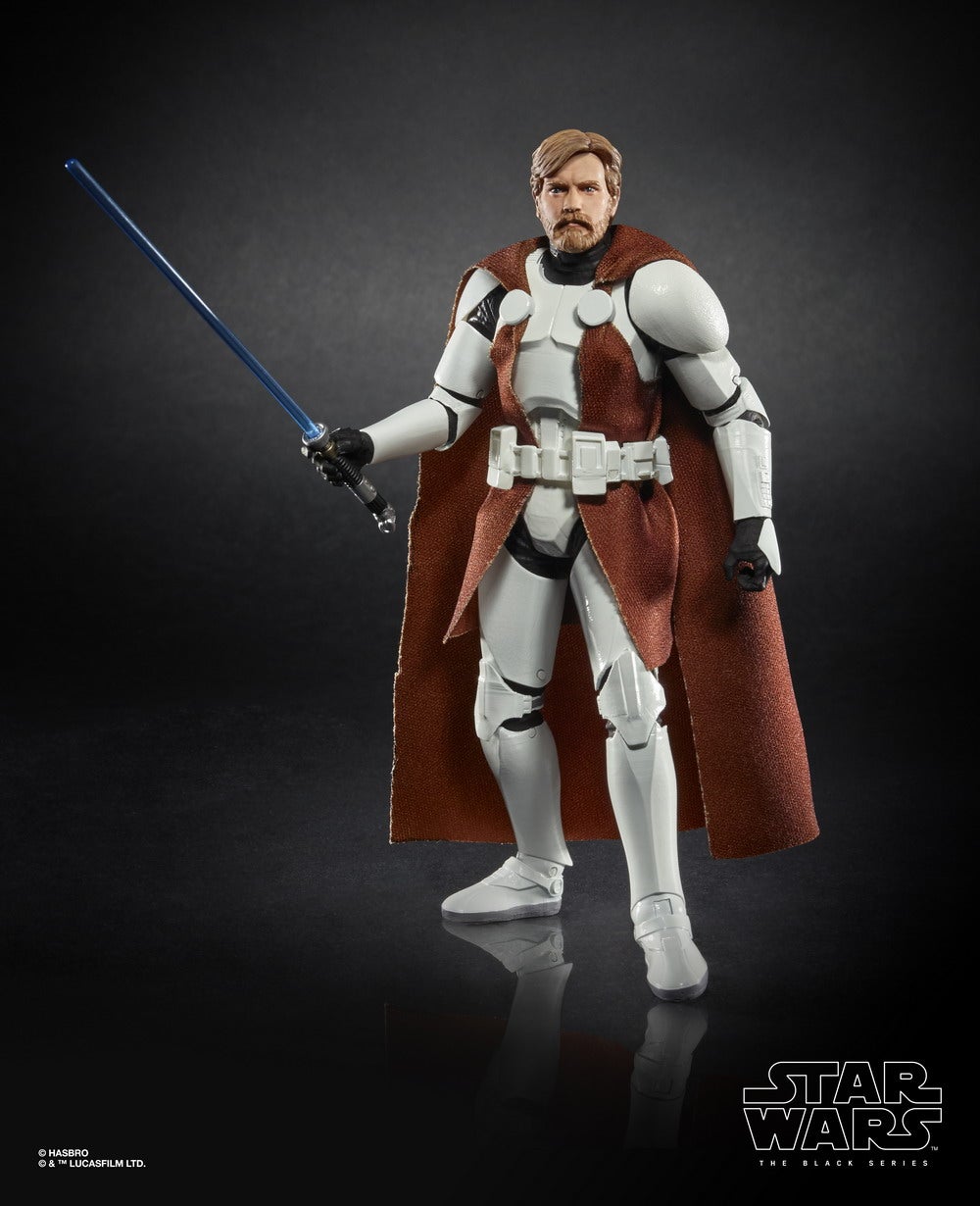 STAR WARS THE BLACK SERIES 6-INCH CLONE COMMANDER OBI-WAN KENOBI Figure (oop 1)