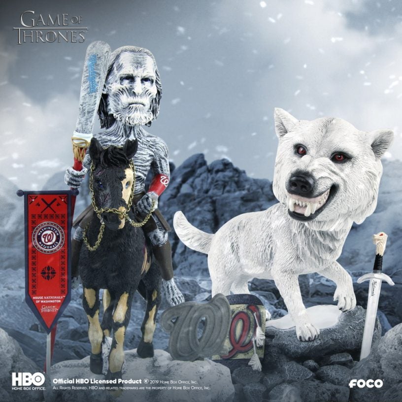 Washington Nationals White Walker Direwolf