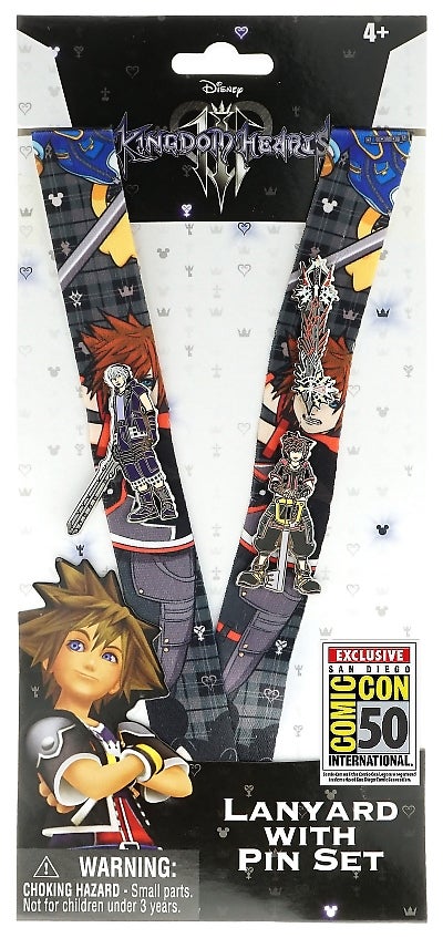 80205 Kingdom Hearts Lanyard with Pin Set