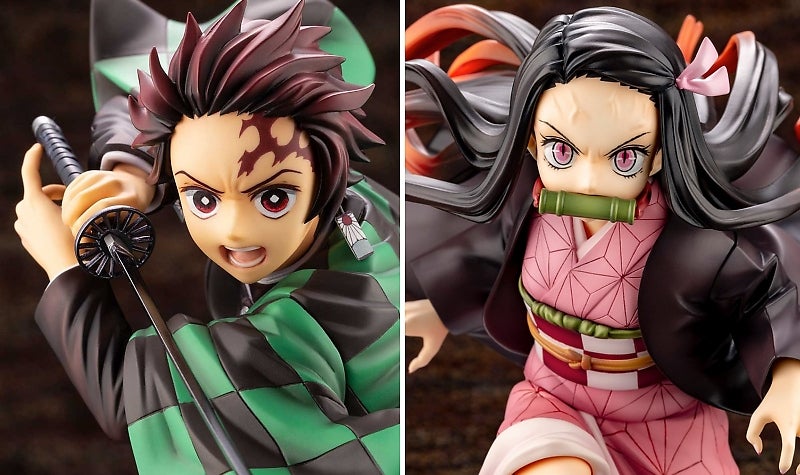 Kotobukiya Demon Slayer ARTFX J Statues - Painted Prototypes.