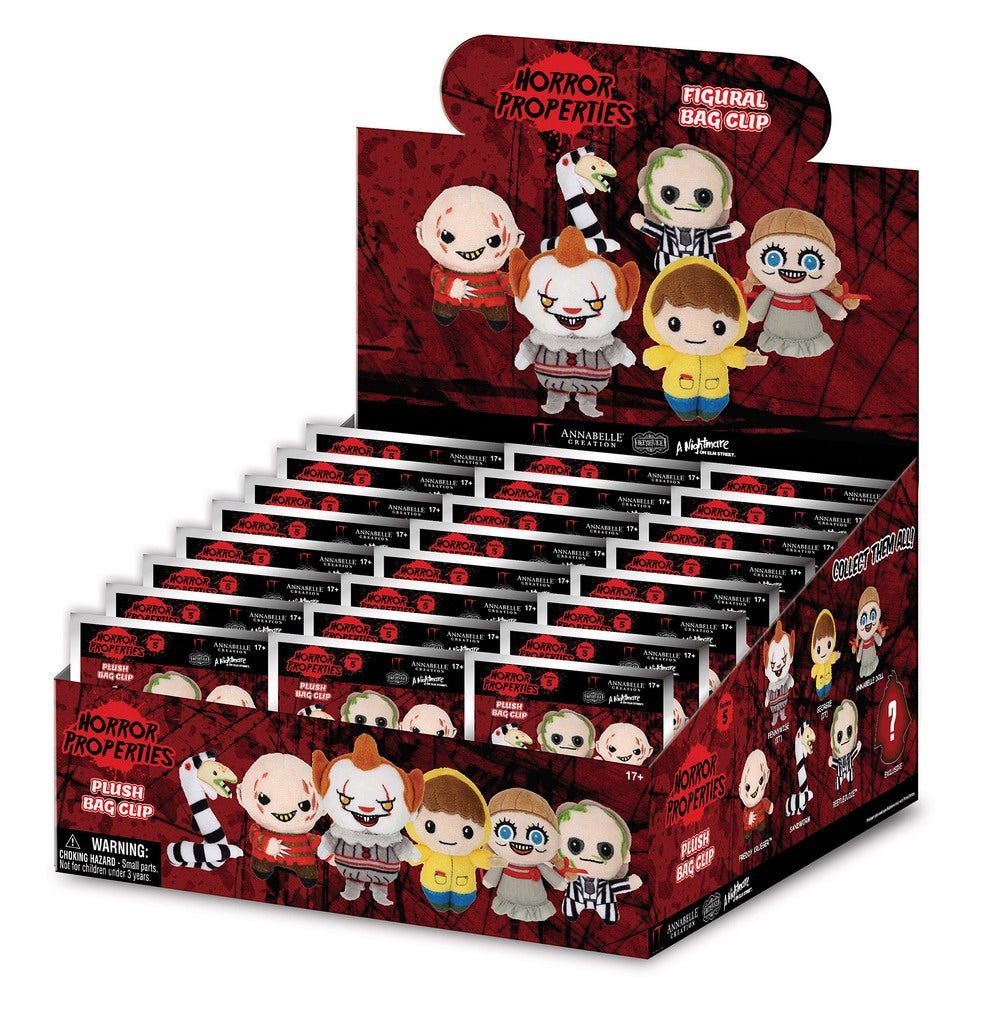 47150 Horror Plush Bag Clip PDQ Rendering