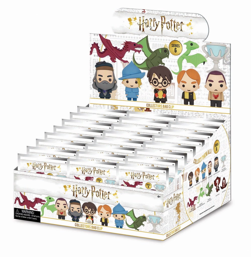 48200 Harry Potter 3D Foam Bag Clip Series 6 PDQ Rendering