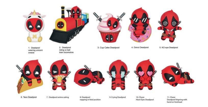 68605 Deadpool 3D Foam Figural Bag Clip Series 4-01