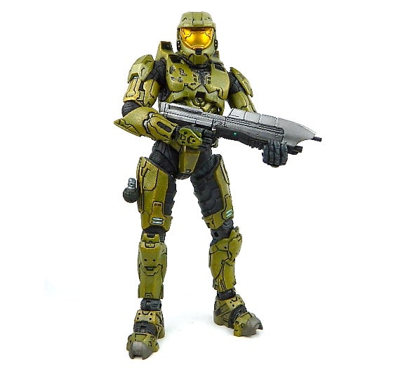 McFarlane Toys Halo 4 Series 1 Master Chief Action Figure Battle Rifle for sale online