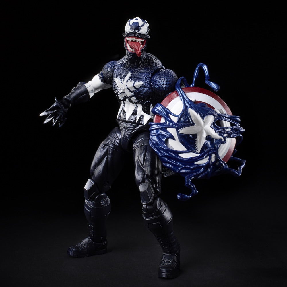 MARVEL LEGENDS SERIES 6-INCH VENOMIZED CAPTAIN AMERICA Figure - oop