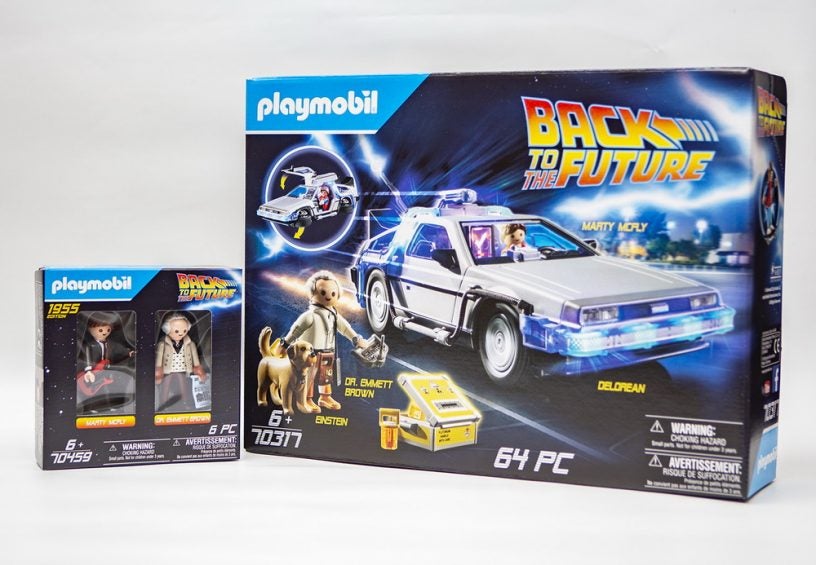 Playmobil Back To The Future 70317 64 Piece Set Kit Marty Doc Einstein  Delorean