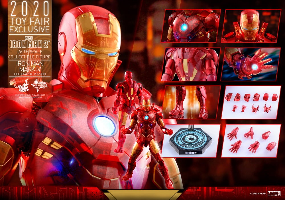 Hot Toys - IM2 - Iron Man Mark IV (Holographic Version) collectible figure_PR20