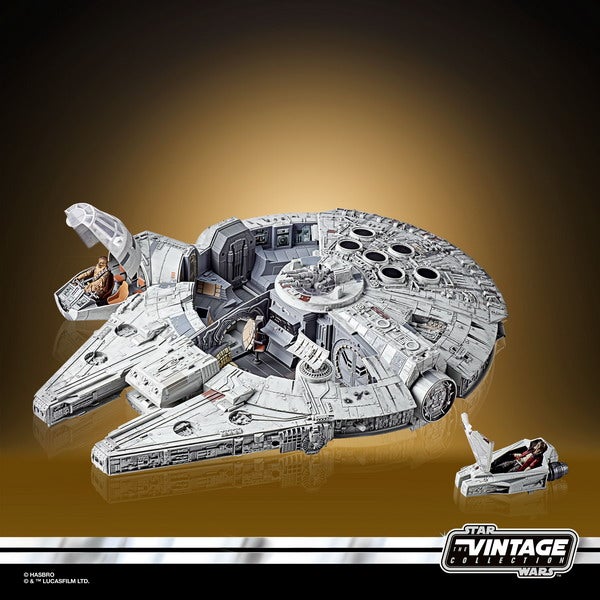 STAR WARS THE VINTAGE COLLECTION GALAXY’S EDGE MILLENNIUM FALCON SMUGGLER’S RUN Vehicle - oop (1)