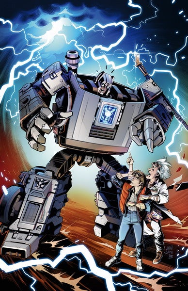 Transformers & Back to the Future - Cover A by Juan Samu