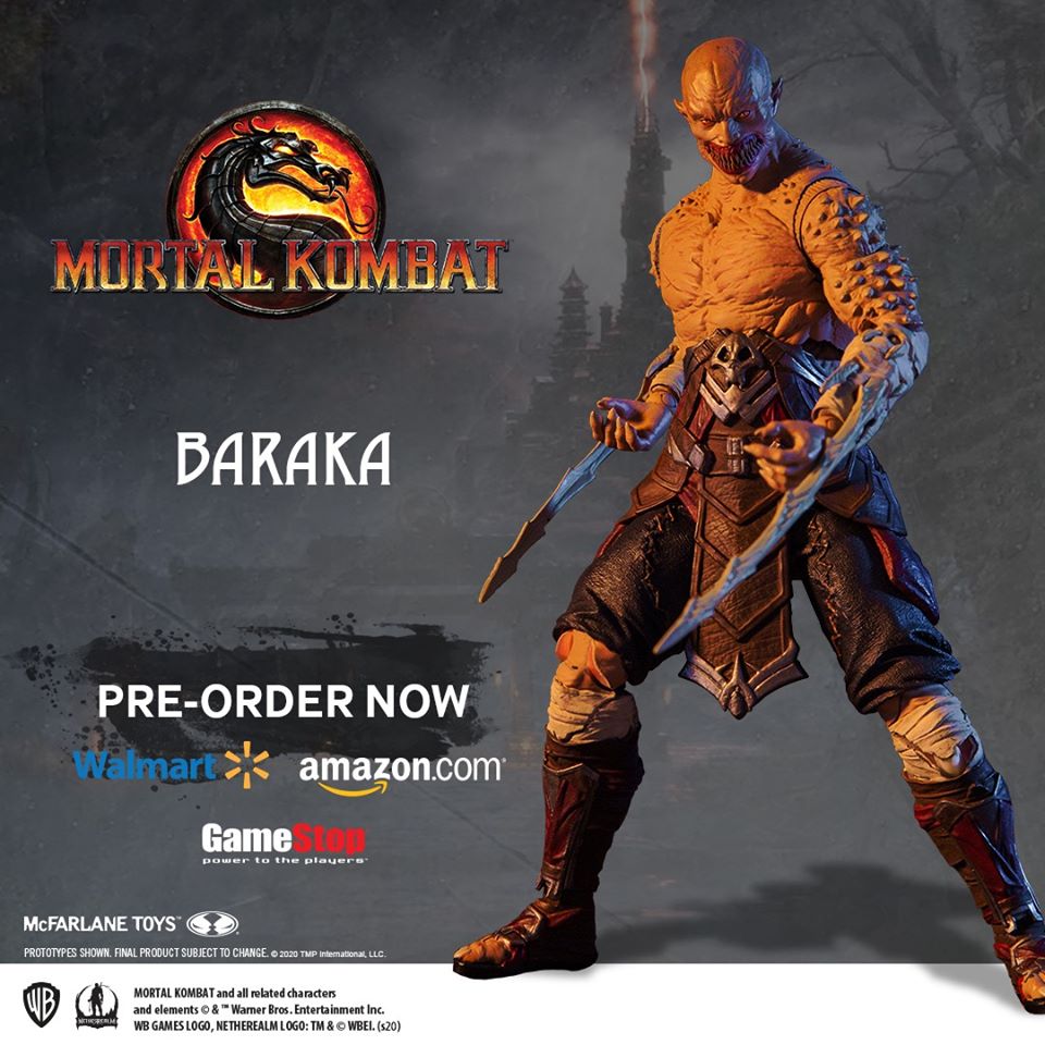 Baraka Mortal Kombat Action Figure Mc Farlane - Novo