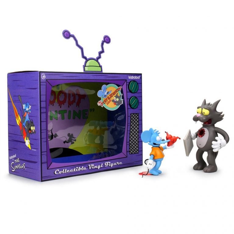 the simpsons itchy and scratchy figure set