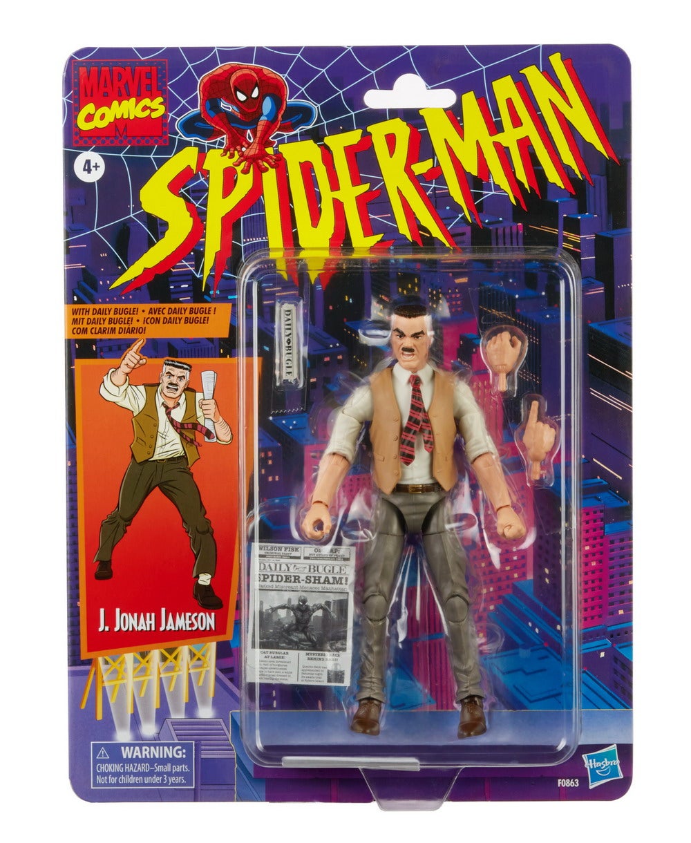 MARVEL LEGENDS SERIES 6-INCH-SCALE J. JONAH JAMESON RETRO COLLECTION Figure in pck