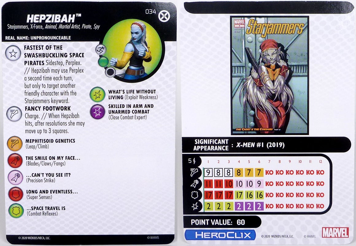 HOX 017 Elixir Common Figure Marvel Heroclix X-Men House of X