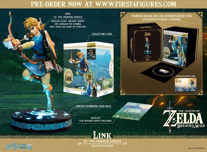 First 4 Figures The Legend of Zelda: Breath of The Wild - Zelda PVC Statue  with LED