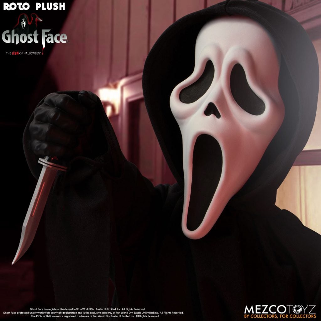 ghost face roto plush doll