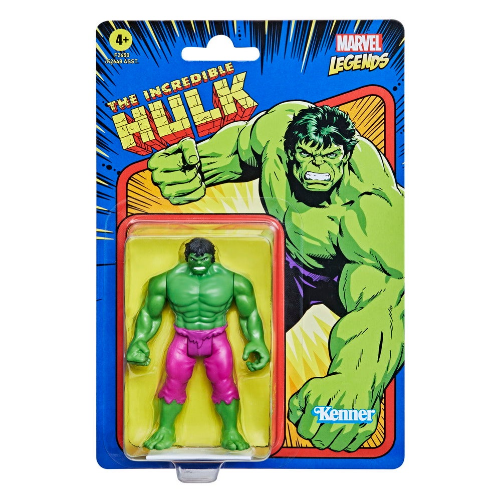 MARVEL LEGENDS SERIES RETRO 3.75 HULK Figure - in pck