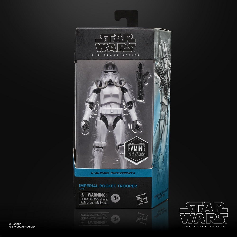 STAR WARS THE BLACK SERIES GAMING GREATS 6-INCH IMPERIAL ROCKET TROOPER Figure - in pack 3