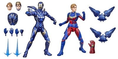 MARVEL LEGENDS SERIES 6-INCH INFINITY SAGA CAPTAIN MARVEL AND RESCUE ARMOR Figure 2-Pack - oop (1)