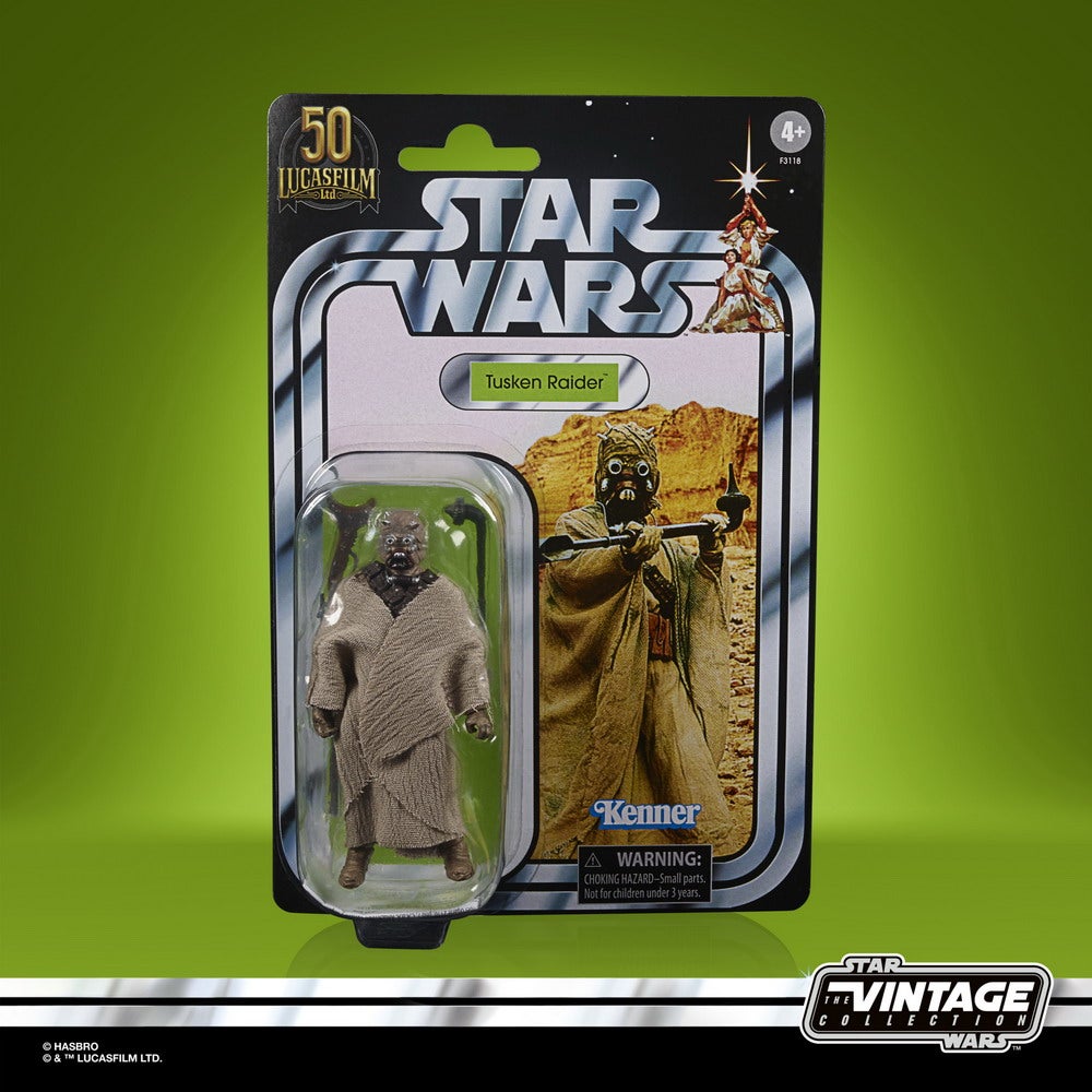 STAR WARS THE VINTAGE COLLECTION LUCASFILM FIRST 50 YEARS 3.75-INCH TUSKEN RAIDER - in pck