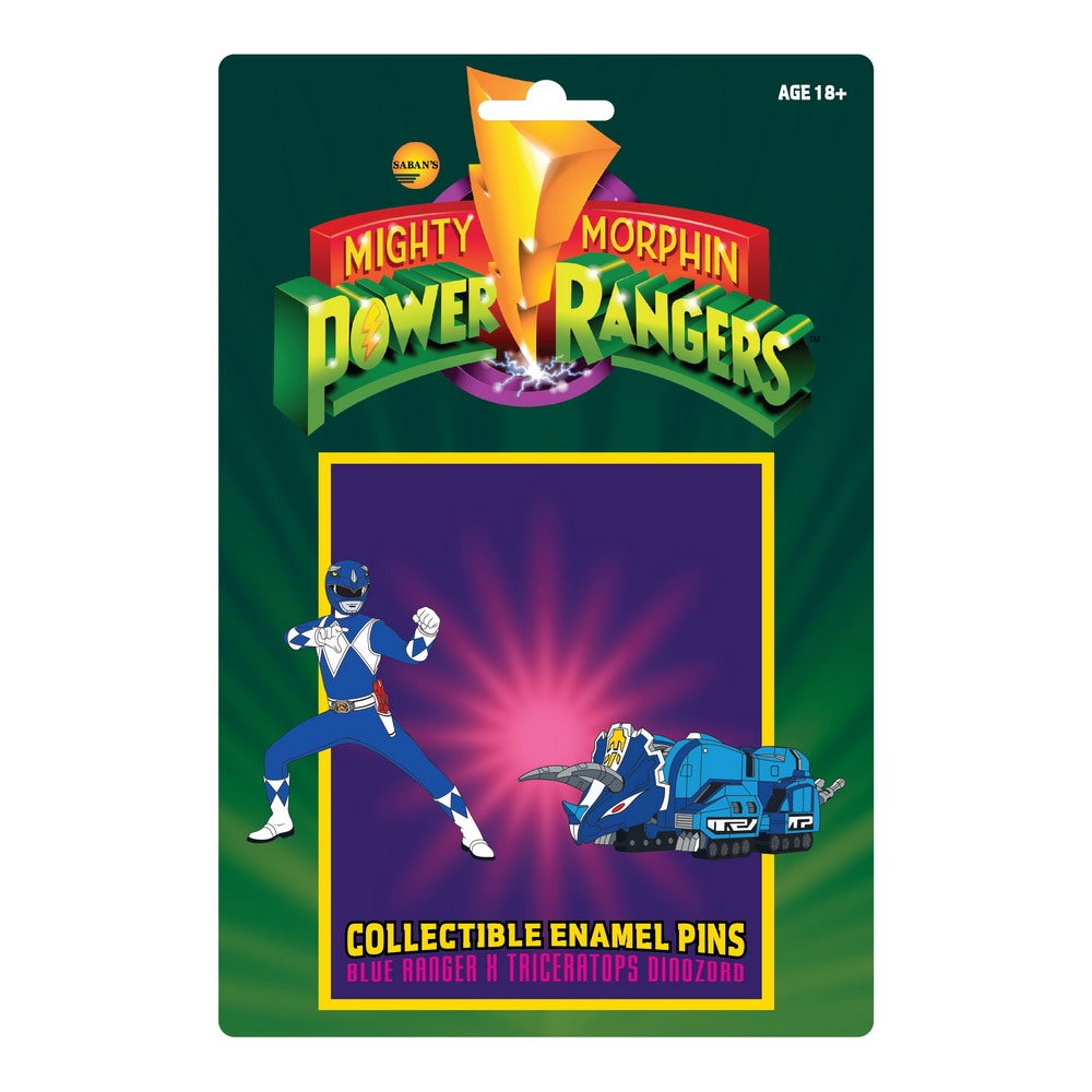 Blue Ranger and Triceratops Dinozord Pins Card Back-01