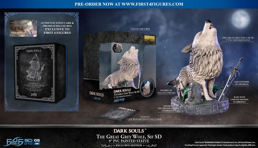 great grey wolf sif statue