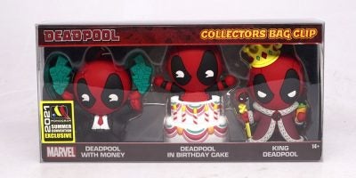 68550 Deadpool 3D Bag Clip 3PC Set 1