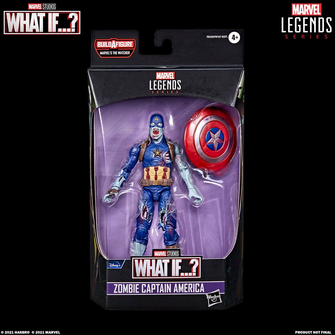 MARVEL LEGENDS SERIES 6-INCH ZOMBIE CAPTAIN AMERICA Figure_in pck with logo