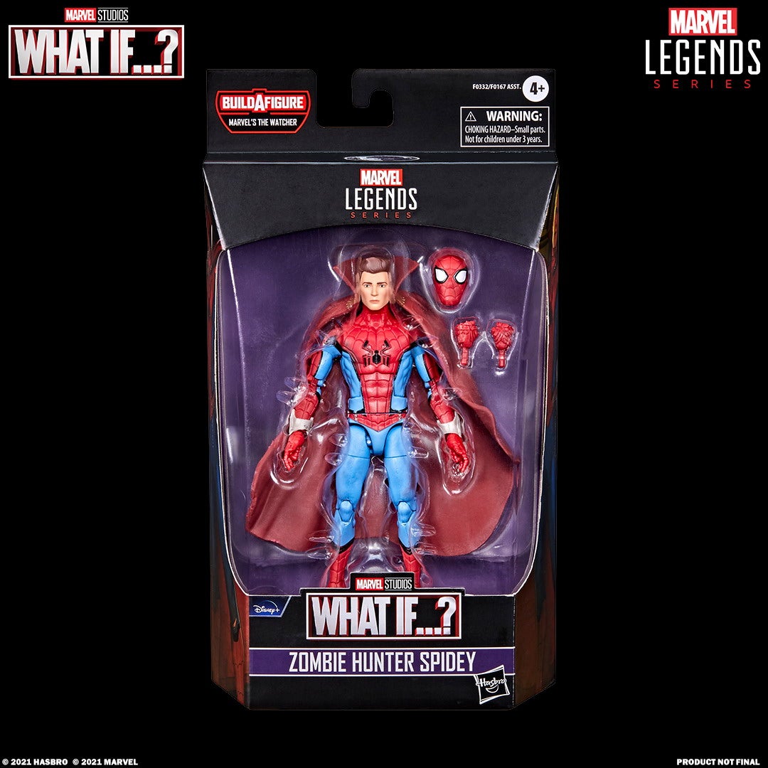 MARVEL LEGENDS SERIES 6-INCH ZOMBIE HUNTER SPIDEY Figure_in pck with logo