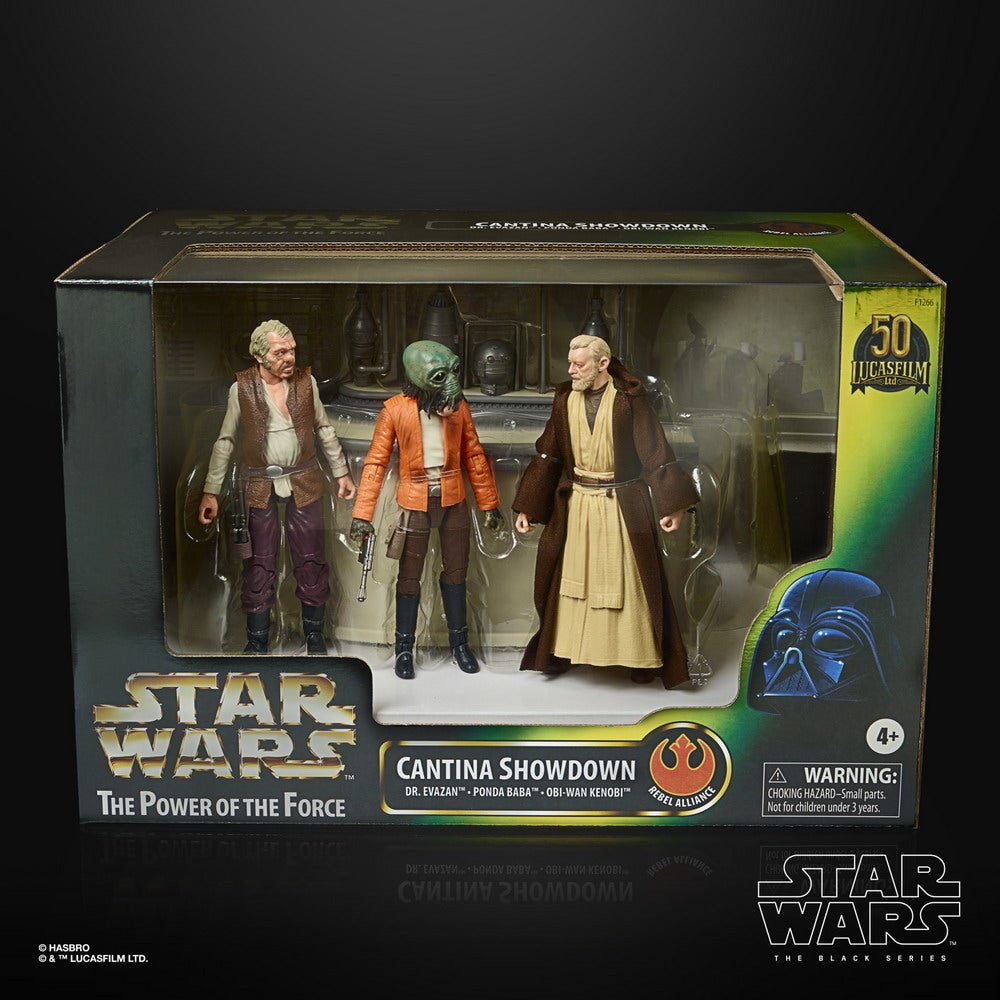 STAR WARS THE BLACK SERIES THE POWER OF THE FORCE CANTINA SHOWDOWN Playset - in pck (1)