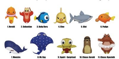 85325 Disney - Aquatic Animals 3D Foam Bag Clip (0821) photo-01