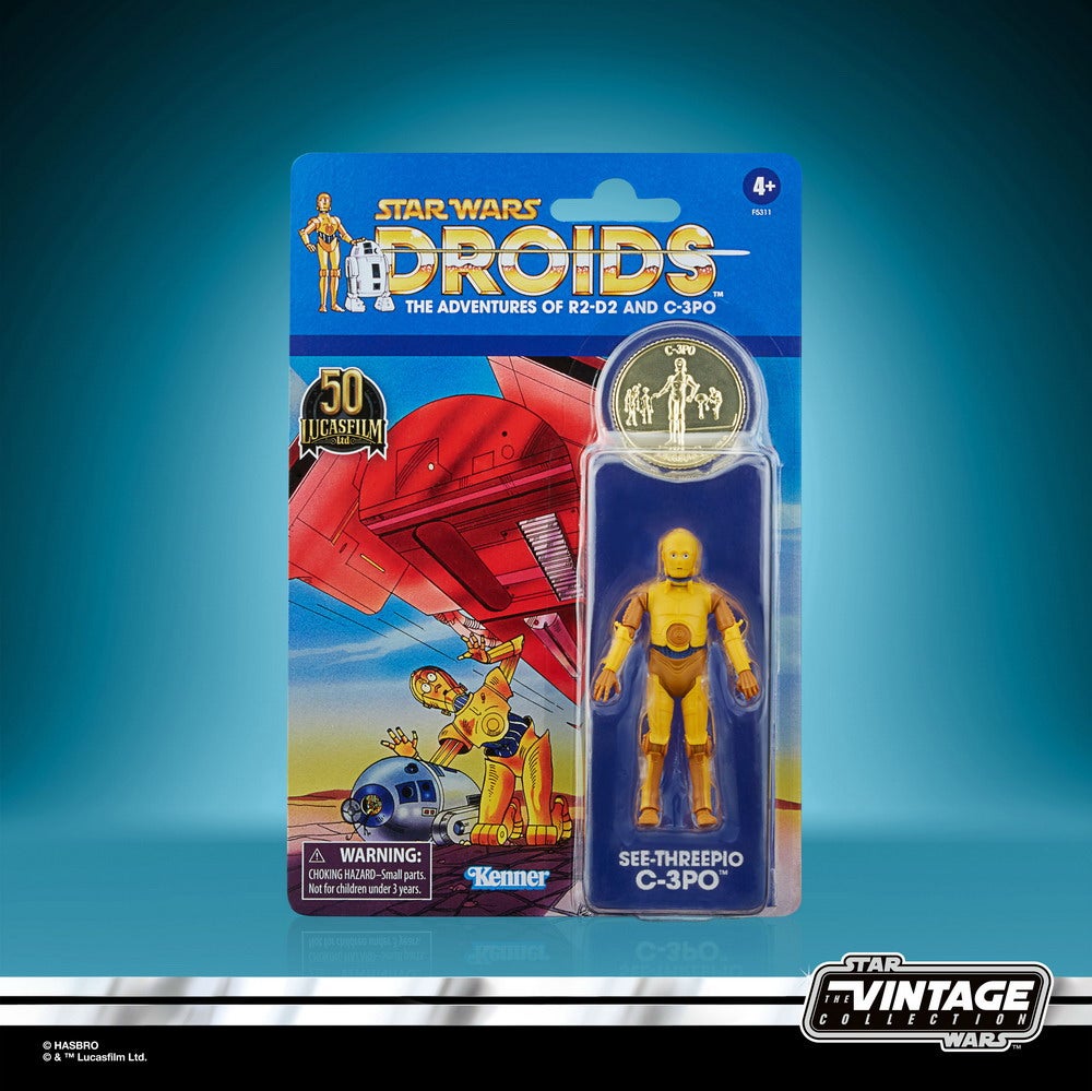 STAR WARS THE VINTAGE COLLECTION 3.75-INCH SEE-THREEPIO (C-3PO) Figure_in pck 1