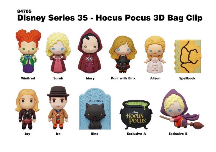 84705 Hocus Pocus 3D Bag Clip