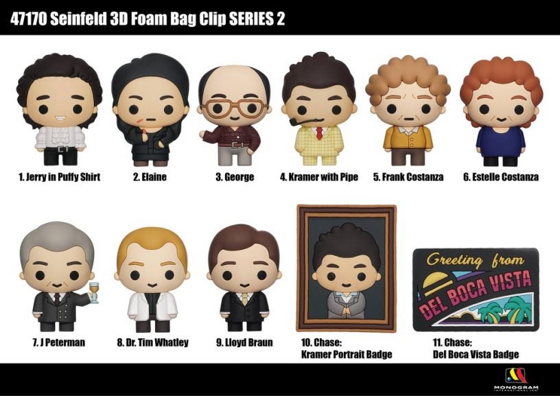 Seinfeld 3D Foam Bag Clip Series 2
