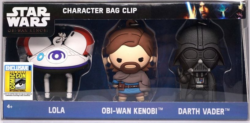 29035 Star Wars Obi-Wan Kenobi 3D Foam Bag Clip 3PC Set(San Diego Comic Con) front
