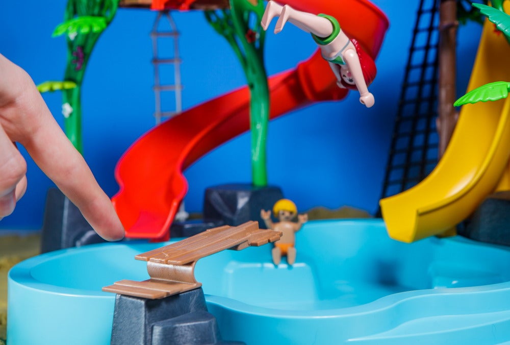 Playmobil - Family Fun - 70609 - Water Park with Slides -  -  Westmans Local Toy Store