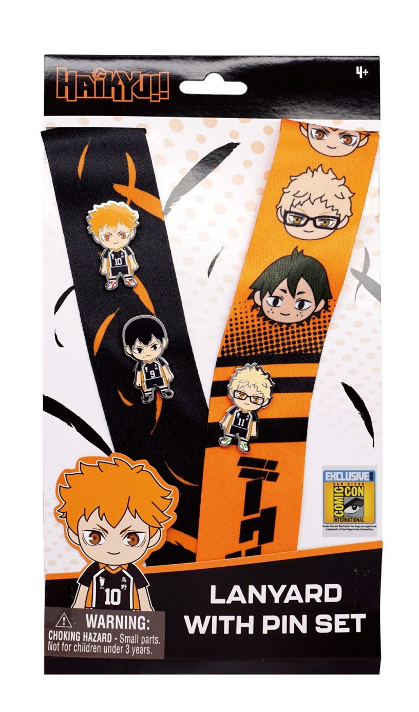 SDCC 2022 Exclusive MONOGRAM Haikyu!! Lanyard Pins Set San Diego