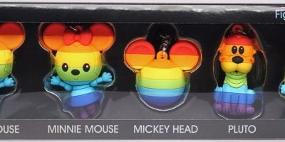 85505 Disney pride collection 3D Foam Bag Clip 5PC Set SDCC PKG photo - front