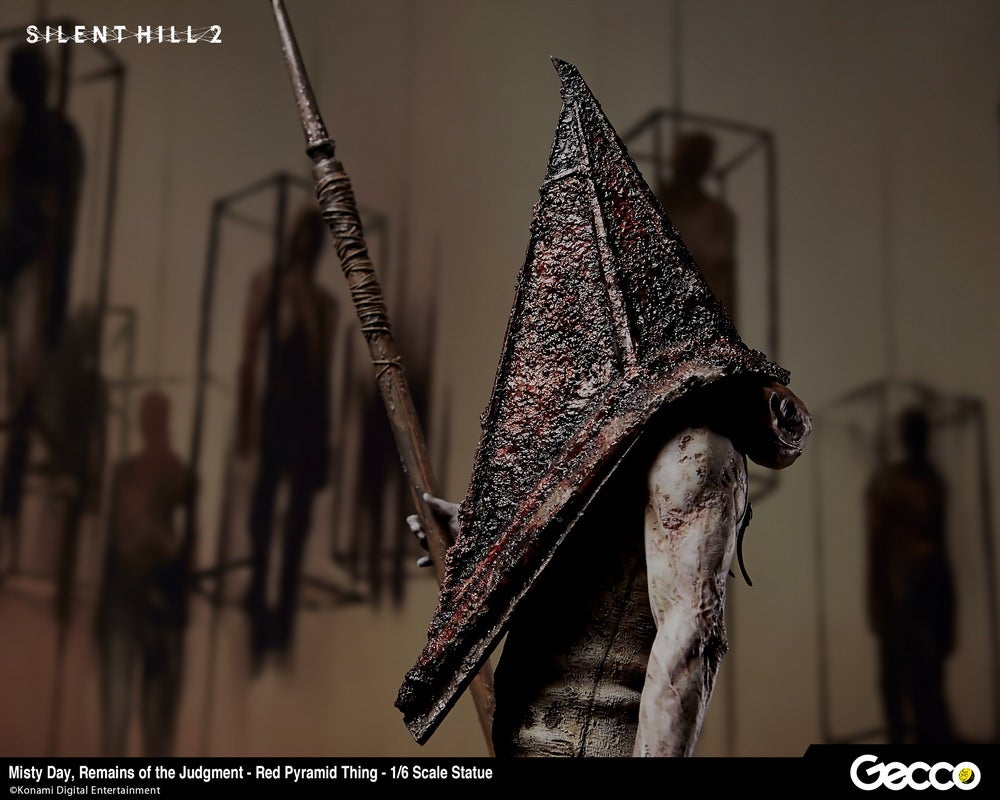 Red Pyramid Thing Statue by Gecco Co