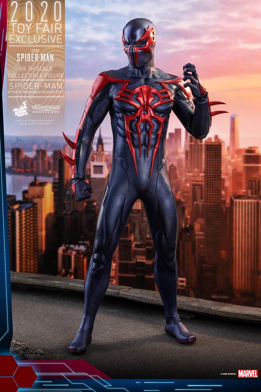 Marvel's Spider-Man 1/6 Spider-Man 2099 Black Suit | Figures.com