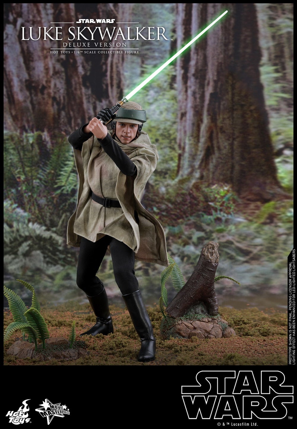 hot toys luke skywalker endor deluxe